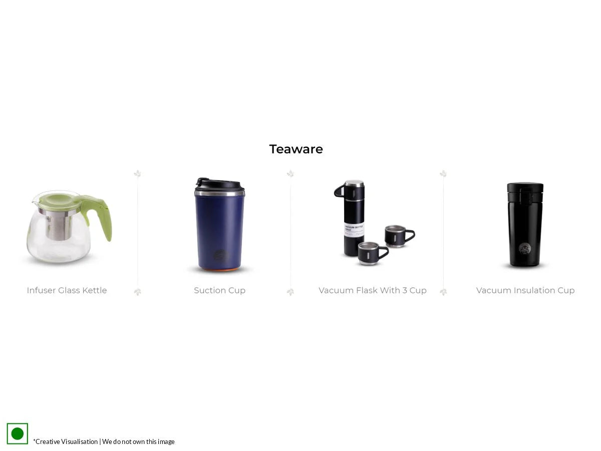 Different types of  tea accessories 