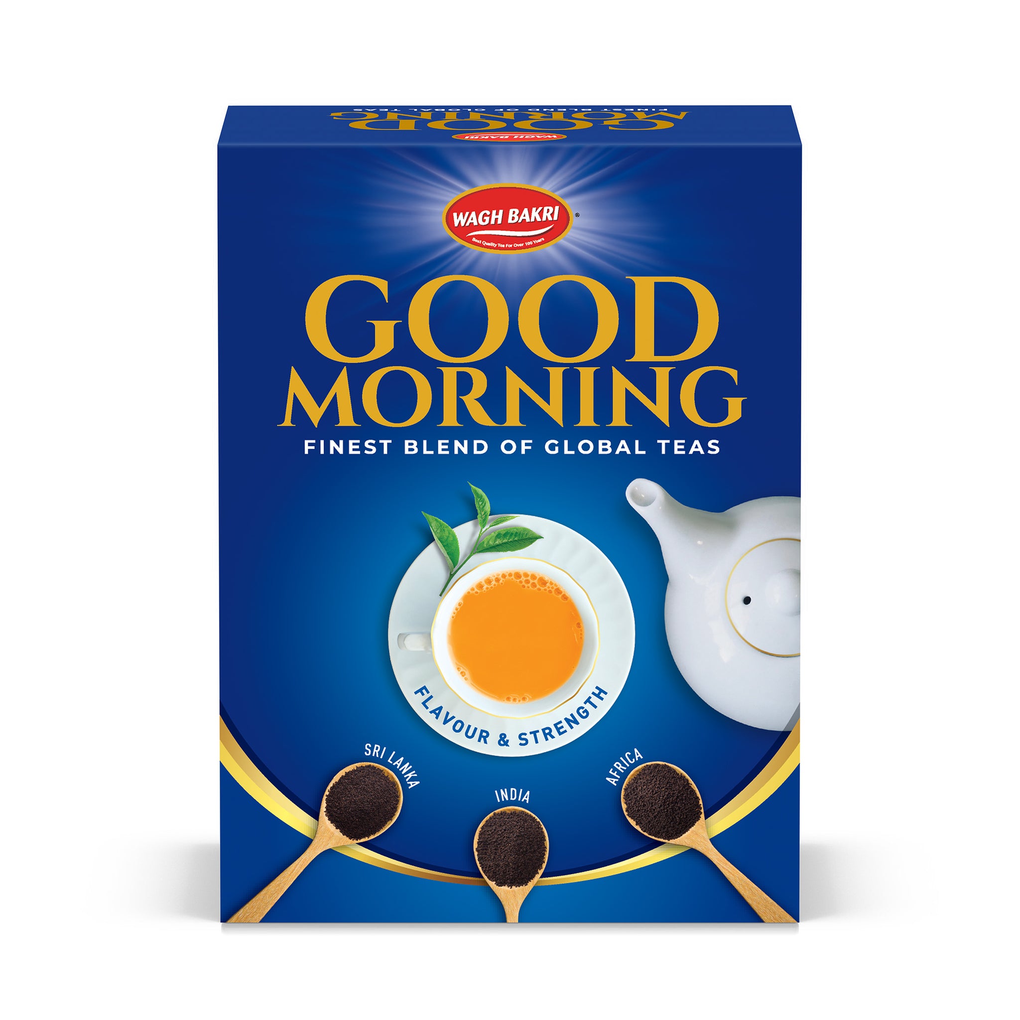 Wagh Bakri Spiced Tea Pack of 2 & Good Morning International Tea Combo