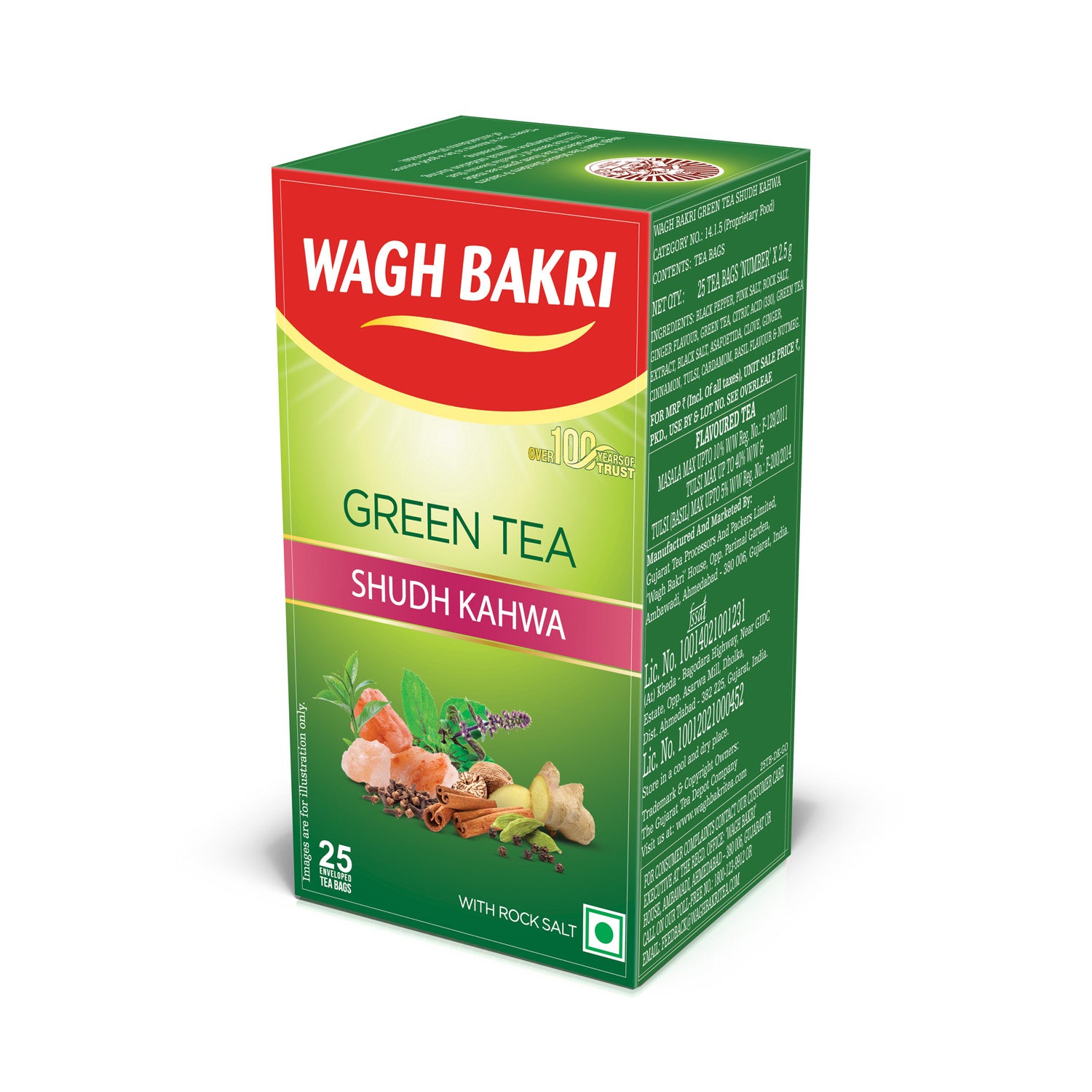 Wagh Bakri Shudh Kahwa Green Tea Bags