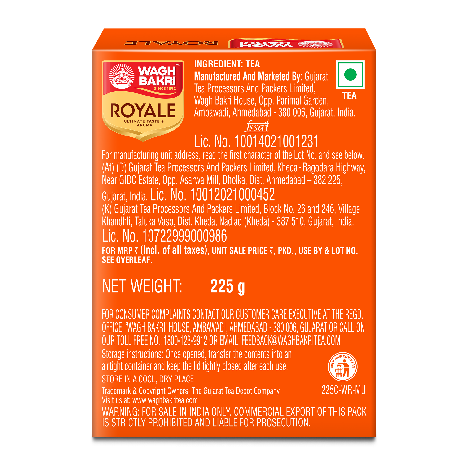 Wagh Bakri Royale Leaf Tea
