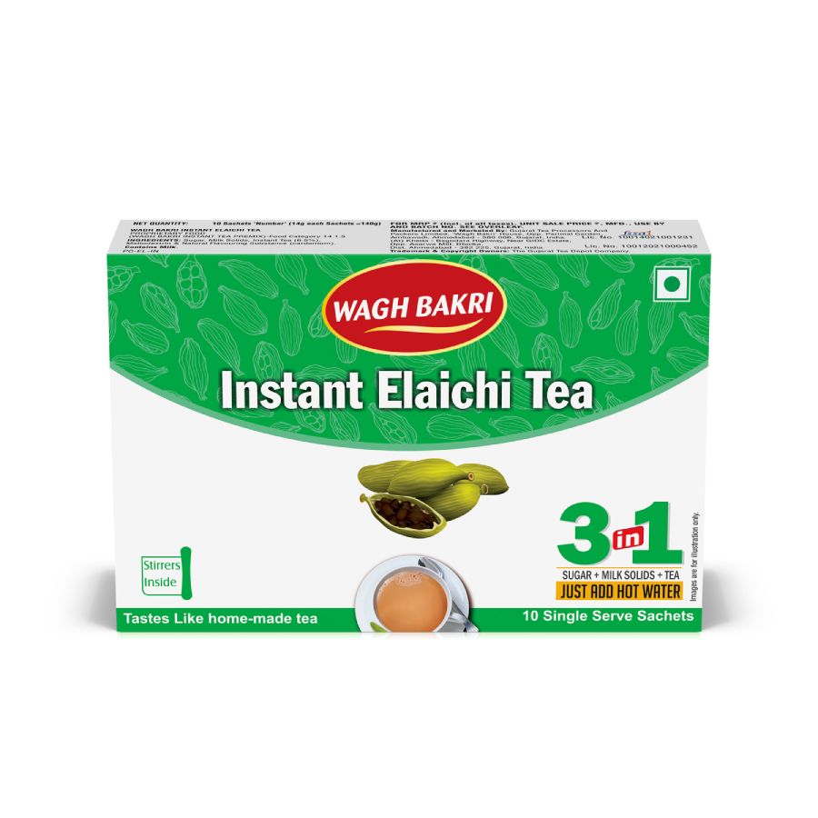 Wagh Bakri Instant Tea Premix Elaichi
