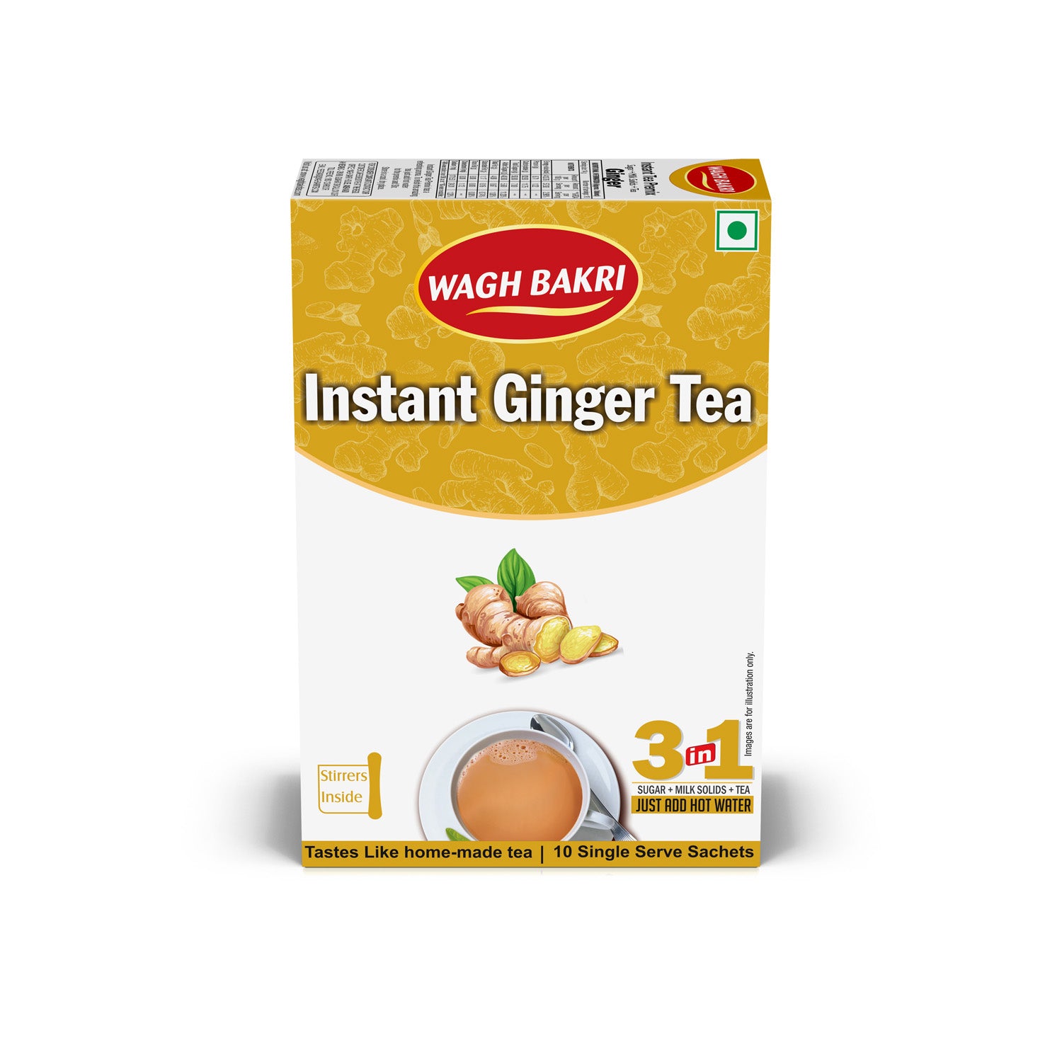 Wagh Bakri Instant Ginger Tea Premix | Adrak | Tea powder