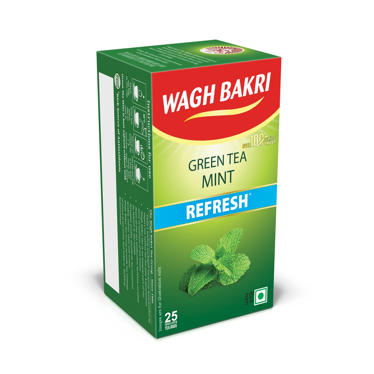 Wagh Bakri Mint Green Tea Bags