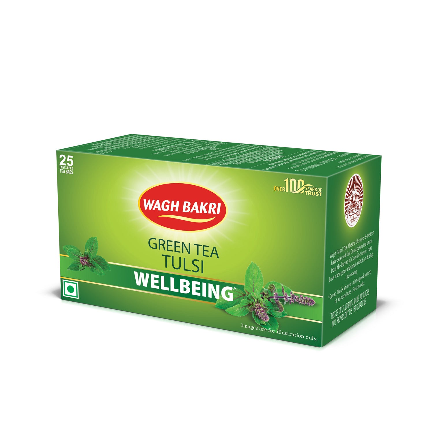 Wagh Bakri Tulsi Green Tea Bags