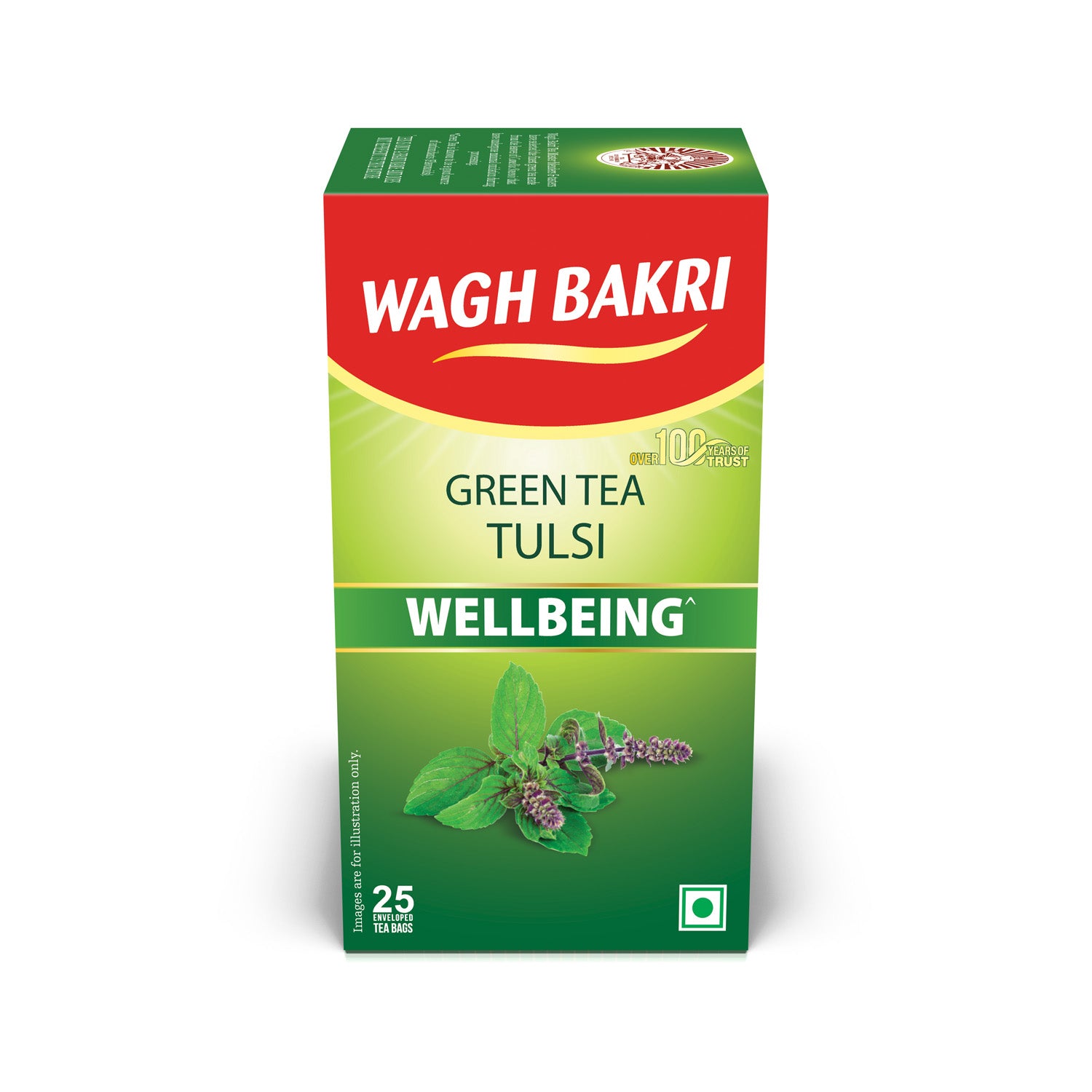 Wagh Bakri Tulsi Green Tea Bags