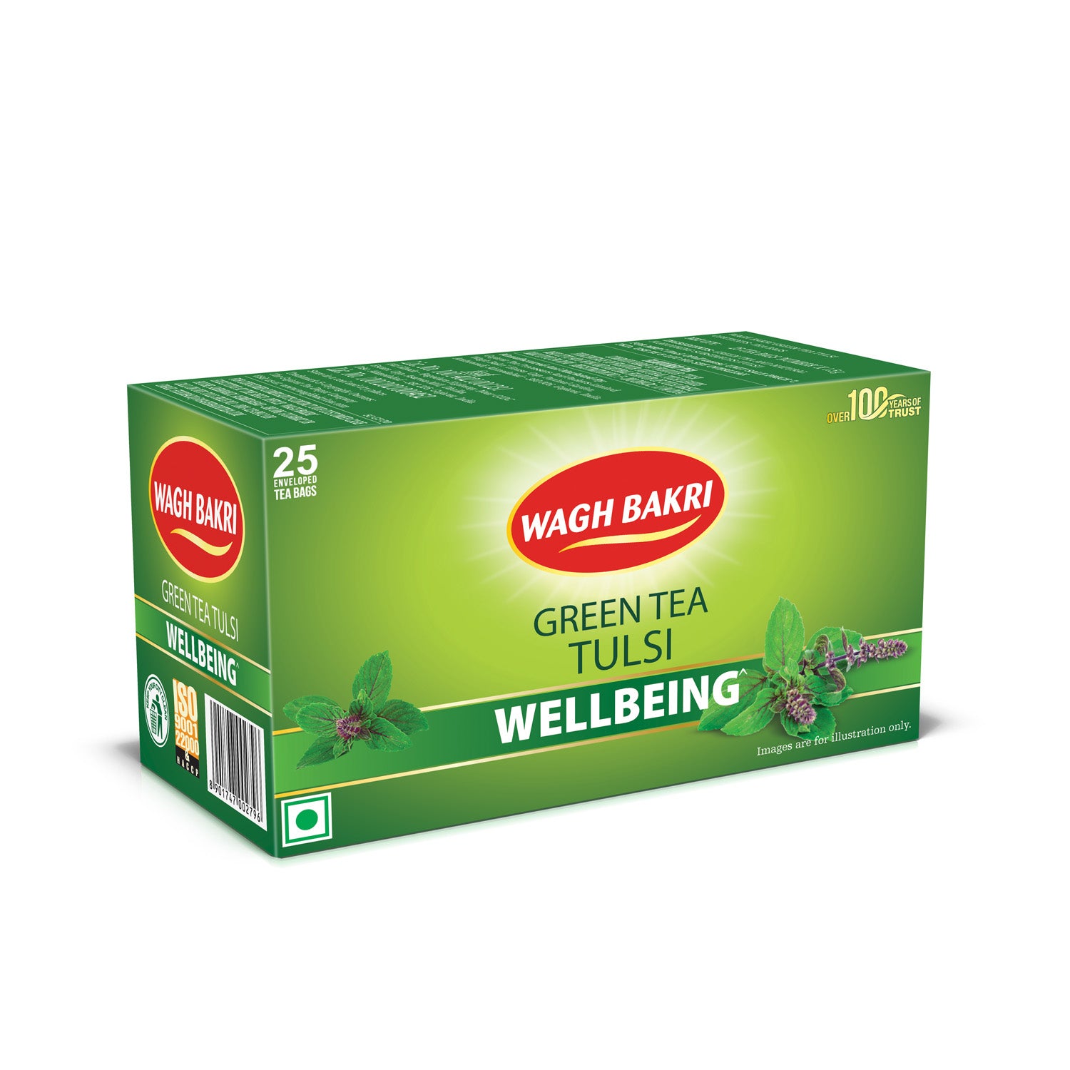 Wagh Bakri Tulsi Green Tea Bags
