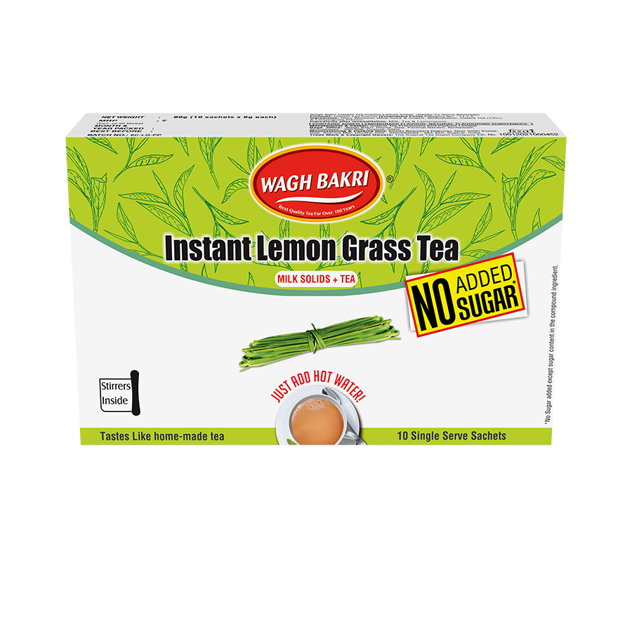 Wagh Bakri Instant Tea Premix Lemon Grass - No Added Sugar