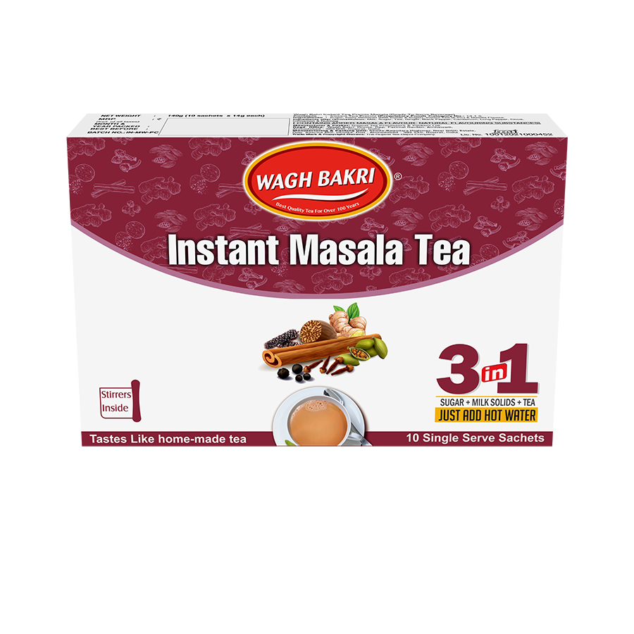Buy Wagh Bakri Instant Tea - Masala Pack of 2 & Get Wagh Bakri Instant Tea Elaichi Free