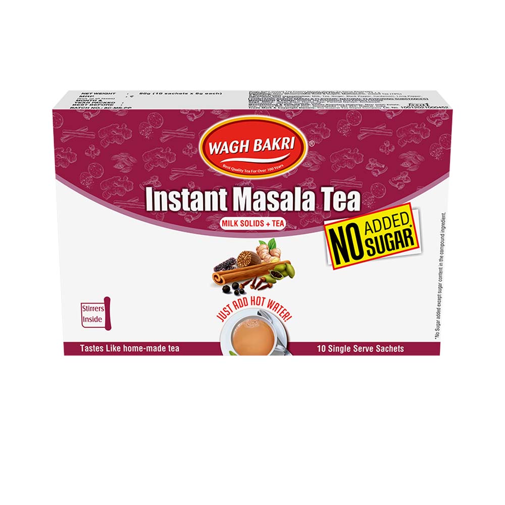 Wagh Bakri Instant Tea Premix Masala - No Added Sugar