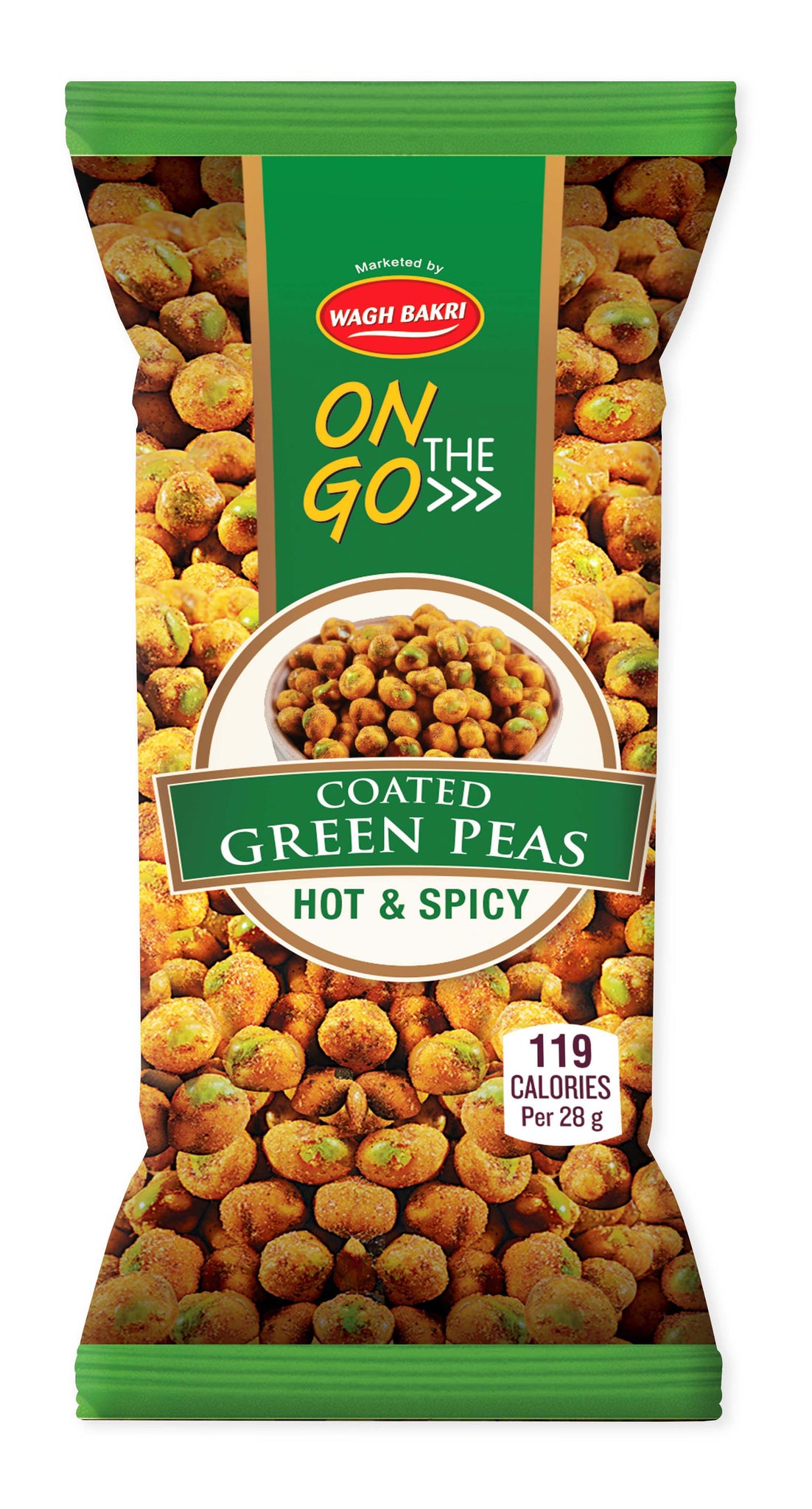 On the Go Coated Green Peas Hot & Spicy Pack of 6 Combo