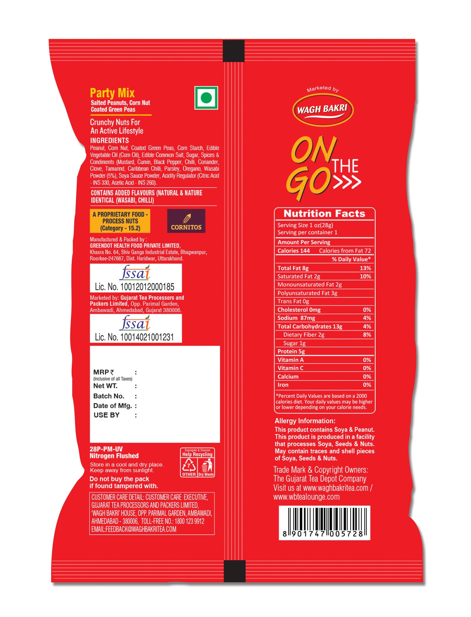 Buy On the Go Party Mix Pack of 6 Combo